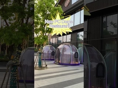 เต็นท์โดมโพลีคาร์บอเนตทนความร้อนขนาด 10x10 ยืนฟรี