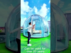ขนาดที่กําหนดเอง Glamping Polycarbonate Bubble Dome Tent เท็นท์แคมป์โปร่งใส