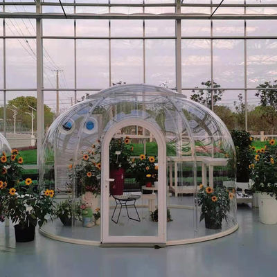 คุณภาพ  PC Polycarbonate Garden Bubble Tent Diameter 3.5m Large Dome Tent โรงงาน