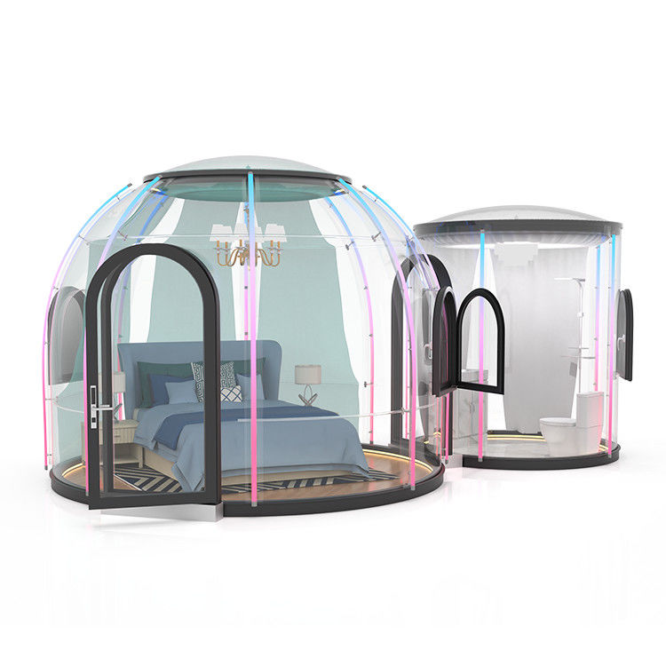 เต็นท์ฟอง Glamping สีที่กำหนดเองความหนา 5 มม. เต็นท์ฟองกลางแจ้ง