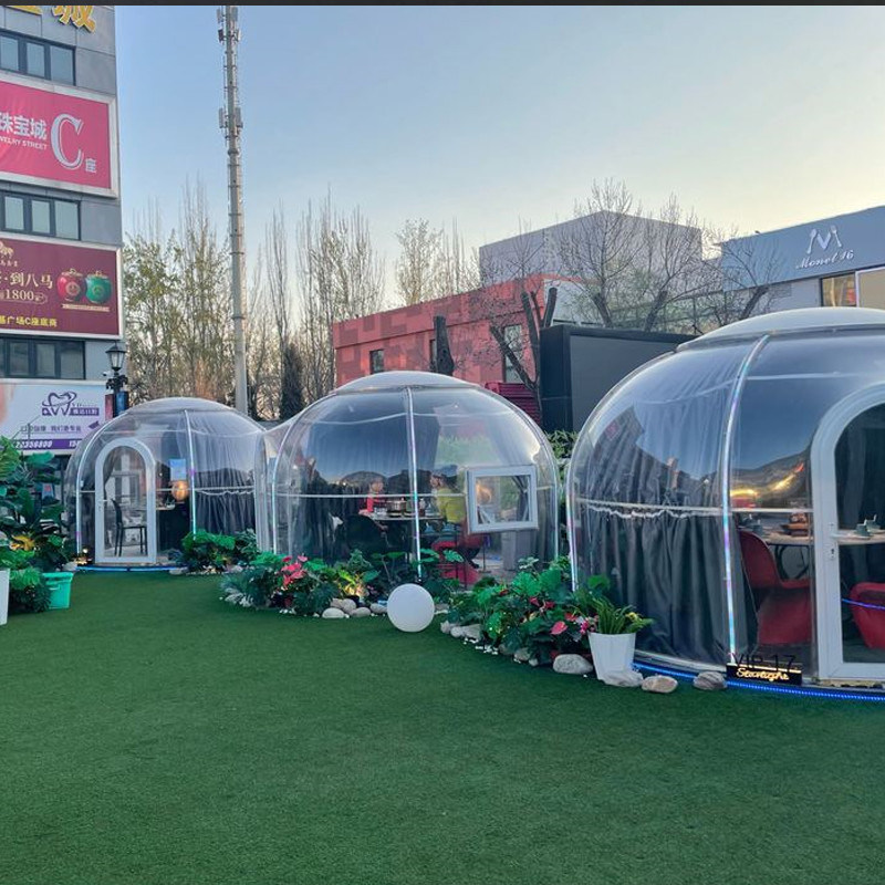 โรงงานโดยตรงสวน Sunroom ชายหาดกลางแจ้งโปร่งใสโดมเต็นท์แคมป์ Tiny House