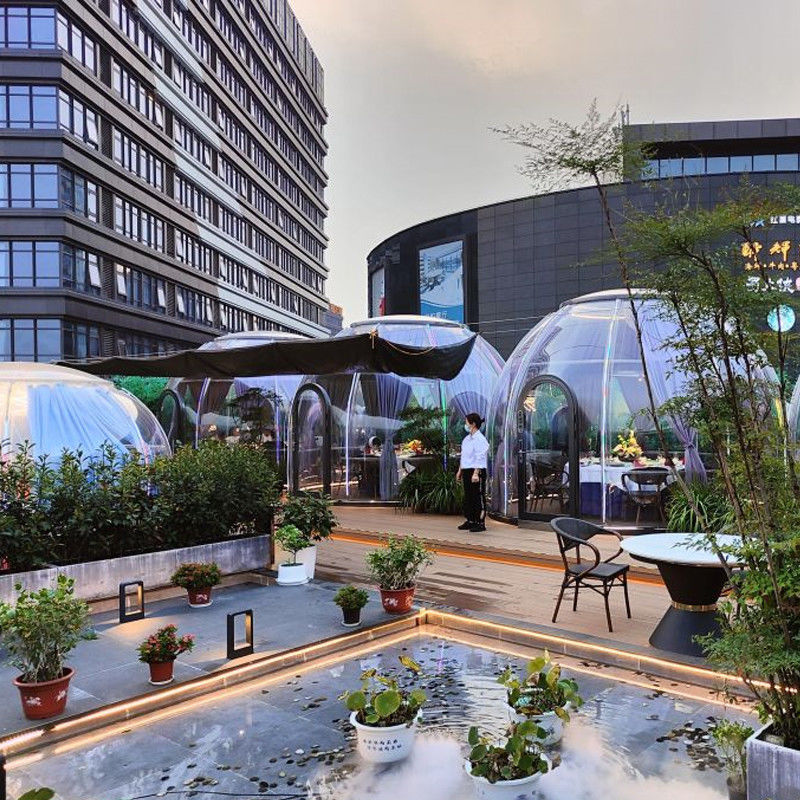 โรงงานโดยตรงสวน Sunroom ชายหาดกลางแจ้งโปร่งใสโดมเต็นท์แคมป์ Tiny House