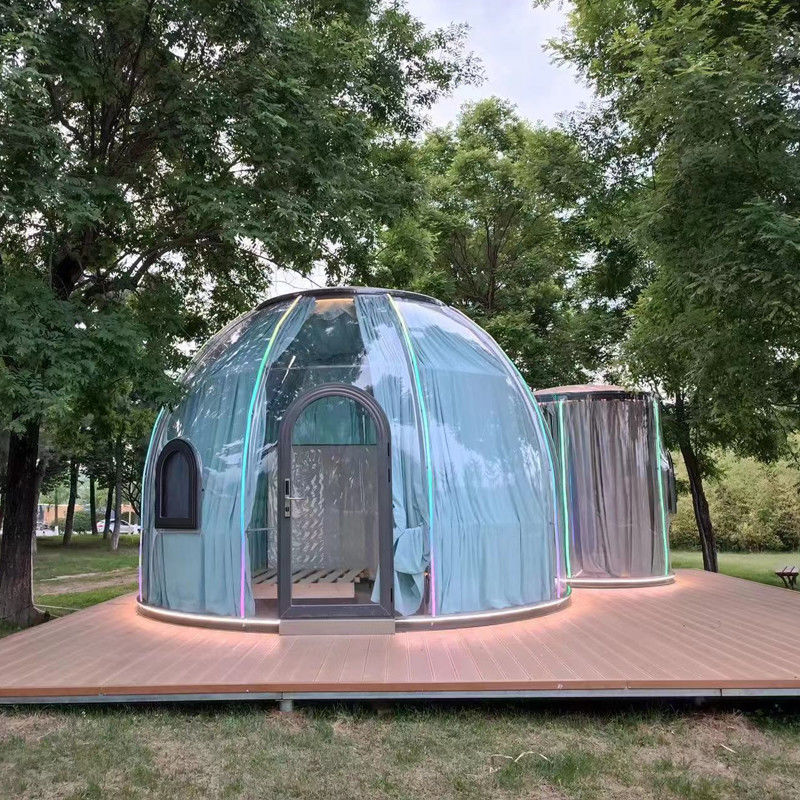 3m X 2.3m Igloo Bubble Tent บ้านโพลิคาร์บอเนตโดม พร้อมกล่องกระดาษไม้