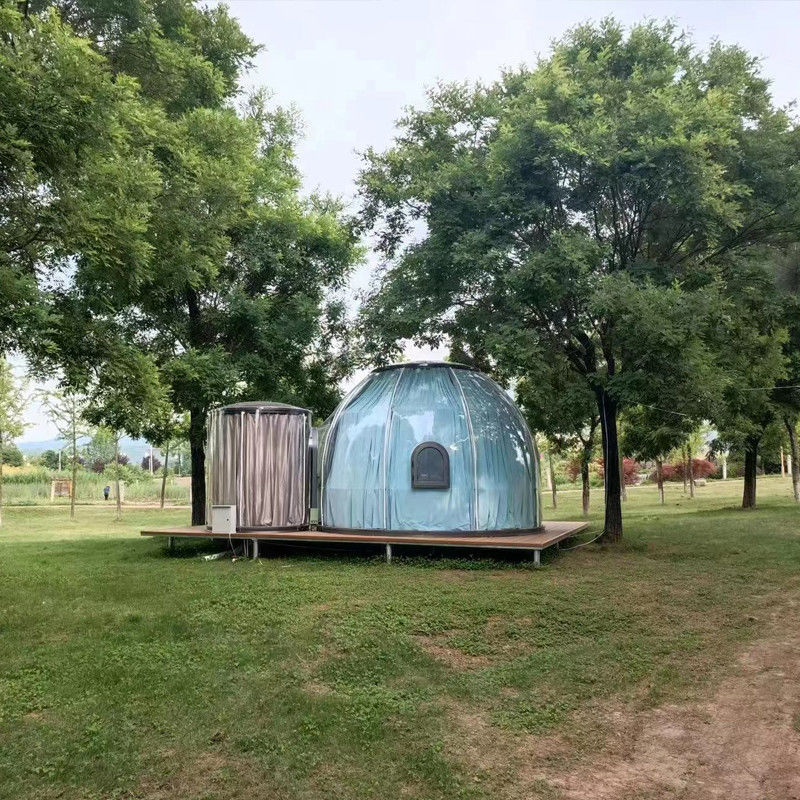 3m X 2.3m Igloo Bubble Tent บ้านโพลิคาร์บอเนตโดม พร้อมกล่องกระดาษไม้