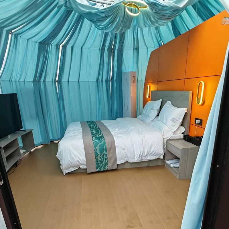 99.9% ความต้านทาน UV ชัดเจน PC Dome House Igloo Bubble Tent สําหรับแคมป์กลางแจ้ง