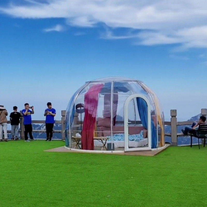 3m x 2.3m Igloo Bubble Tent กันน้ํา PC Clear Dome Tent สําหรับงานปาร์ตี้และกิจกรรม