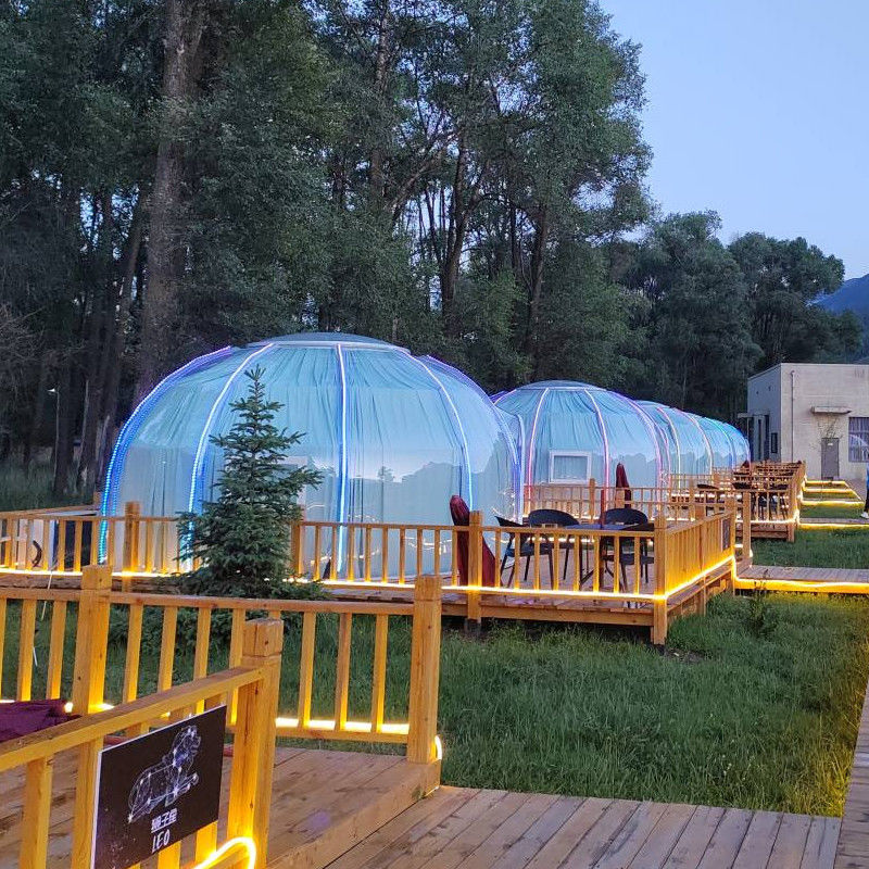 3m x 2.3m Igloo Bubble Tent กันน้ํา PC Clear Dome Tent สําหรับงานปาร์ตี้และกิจกรรม