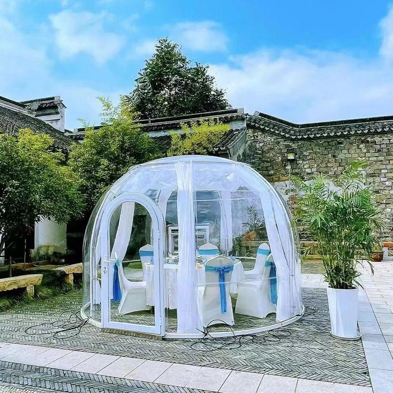 PC Dome House Glamping Bubble Tent สําหรับแคมป์กลางแจ้งและงานเลี้ยงในสวนหลังบ้าน