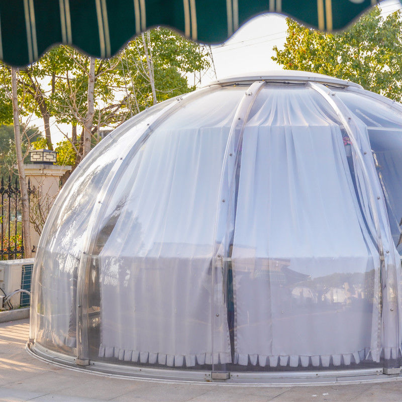 PC อลูมิเนียม วัสดุ Bubble Tent House 2.8m ความสูง Dome Tent สําหรับแคมป์กลางแจ้ง